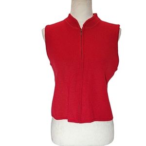 Vintage, 100% Wool Red Vest. Size: Small